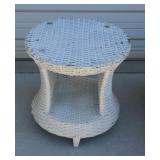 WICKER PATIO TABLE 23 INCH TALL