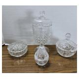 CRYSTAL COMPOTE & CANDY DISHES