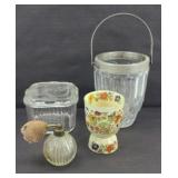 ENGLISH PICKLE CASTER, EGG DISH & MORE