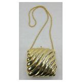 SAKS ITALIAN METAL ART DECO PURSE
