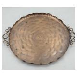 SOLID COPPER SERVING TRAY
