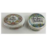 (2) FRANKLIN MUSICAL TRINKET BOXES