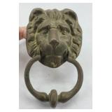 BRASS LION DOOR KNOCKER