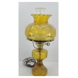 AMBER OIL LAMP W/ FEDERAL EAGLE SHADE