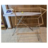 IRONING BOARD, DRYING RACK, IRON