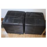 (2) FOOT STOOLS