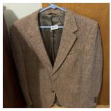 HARRIS TWEED WOOL COAT SMALL