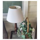LAMP, BASKET, CLOCK, WIND CHIME