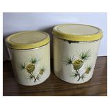 ANTIQUE PINECONE CANISTERS