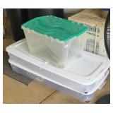 (3) TOTES WITH LIDS