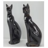 (2) CERAMIC CATS