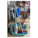 SHARK FLOOR CLEANER & OTHER CLEANING SUPPLIES