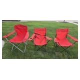 (3) FOLDING SPORTS CHAIRS