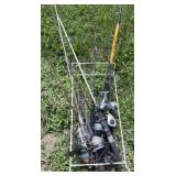 ASSTD FISHING RODS PARTS & REELS