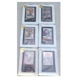 (6) ASSTD SPORT CARD PLAQUES