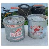 (2) MINNOW BUCKETS