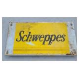 SCHWEPPES METAL SIGN