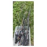 ASSTD FISHING RODS PARTS & REELS