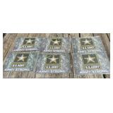 (6) METAL US ARMY SIGN