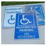 (3) HANDICAP SIGNS