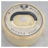 MICKEY MOUSE RECORD CASE W/ RECORDS