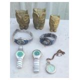 NIKE WATCHES & BRASS OWLS