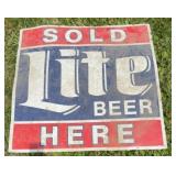 LITE BEER METAL SIGN