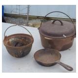 CAST IRON CAULDRON, MINI SKILLET & MORE
