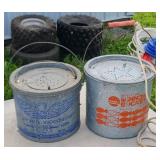 (2) MINNOW BUCKETS