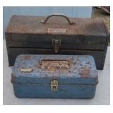 (2) METAL TOOL BOXES