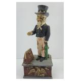 UNCLE SAM CAST IRON BANKS MECHANICAL