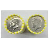 (2) ROLLS OF KENNEDY HALF DOLLARS (40 COINS)