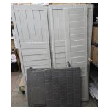 SUNCAST OUTDOOR PLASTIC STORAGE SHED