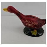CAST IRON RED GOOSE SHOES BANK LARGE