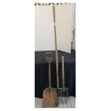 VINTAGE PITCH FORK, SHOVEL, RAKE