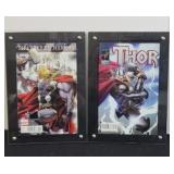 (2) THOR COMIC BOOKS FRAMED