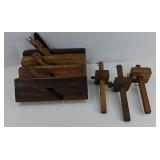 ANTIQUE WOOD PLANES & SCRIBES