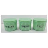 JADEITE GREEN CANISTERS