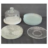 DOMED CHEESE BOARD, SALAD PLATES