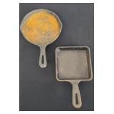 LODGE & UNMARKED SMALL CAST IRON SKILLETS