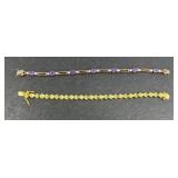 (2) STERLING BRACELETS