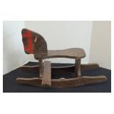 WOOD ROCKING HORSE
