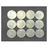 (12) BICENTENNIAL EISENHOWER DOLLARS