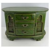 JEWELRY BOX W/ COSTUME JEWELRY