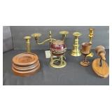 CRYSTAL BALL, CANDLE HOLDERS & DECOR