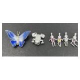 STERLING SILVER PINS & PENDANTS