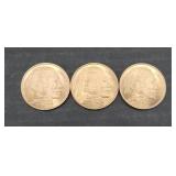 (3) COPPER ROUNDS 1 OZ