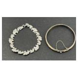 (2) STERLING BRACELETS