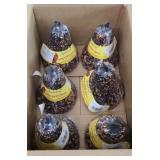 (6) AUDUBON SUNFLOWER BIRD FEED BELLS