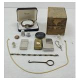 LIGHTER, RAZER BLADE CASES, JEWELRY, BUTTONS